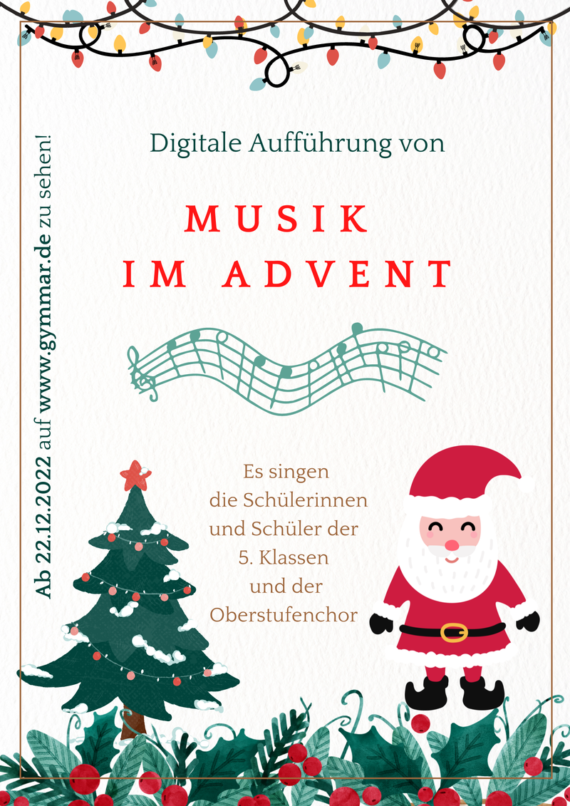 Musik im Advent - Frohe Weihnachten! — Gymnasium Marienthal