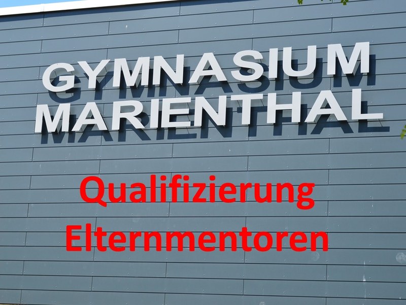 Qualifizierung neuer Elternmentoren Qualifizierung neuer Elternmentoren