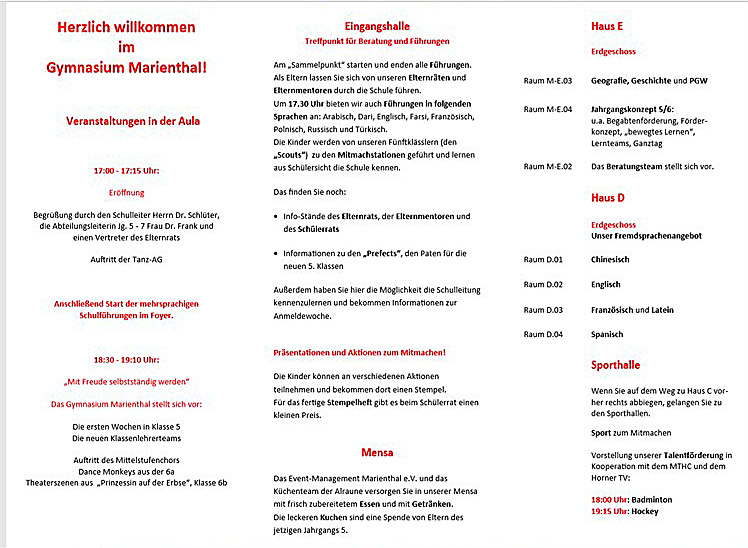 Programm Seite 2