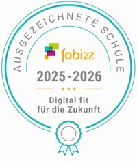 Auszeichnung als fobizz Schule 2025/26!